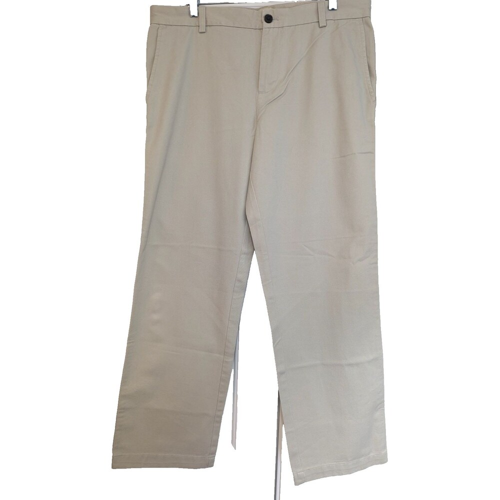 NWT GH Bass & Co Wilton Chino Pants Men's 34x29 (Measures 36x29.5) Beige Khaki